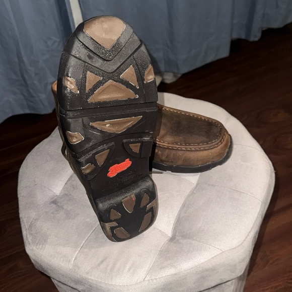 Brown Justin Steel Toe low cut boots - Picture 1 of 2